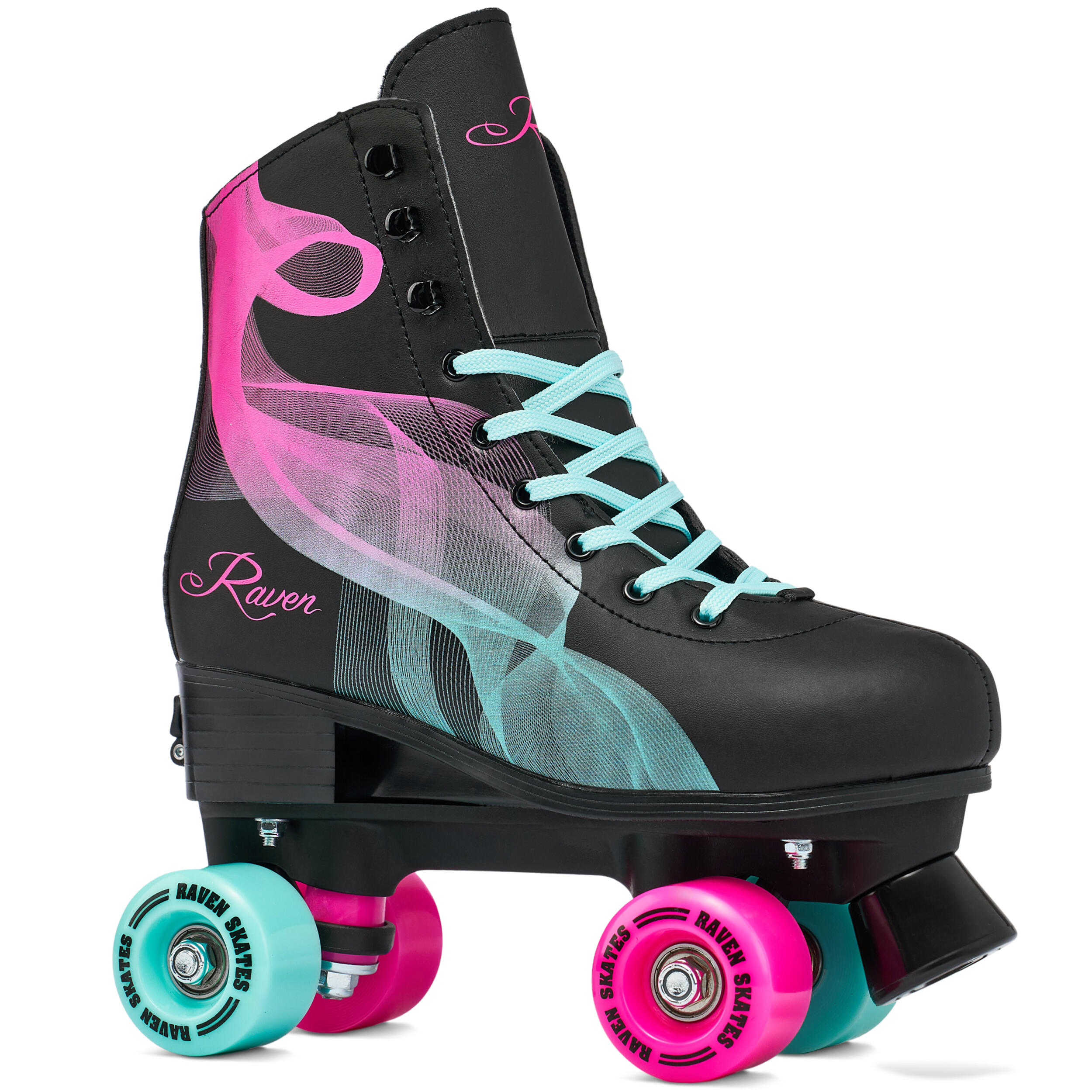 Patins à roulettes classiques Raven Serena réglables Menthe/Rose 4/6