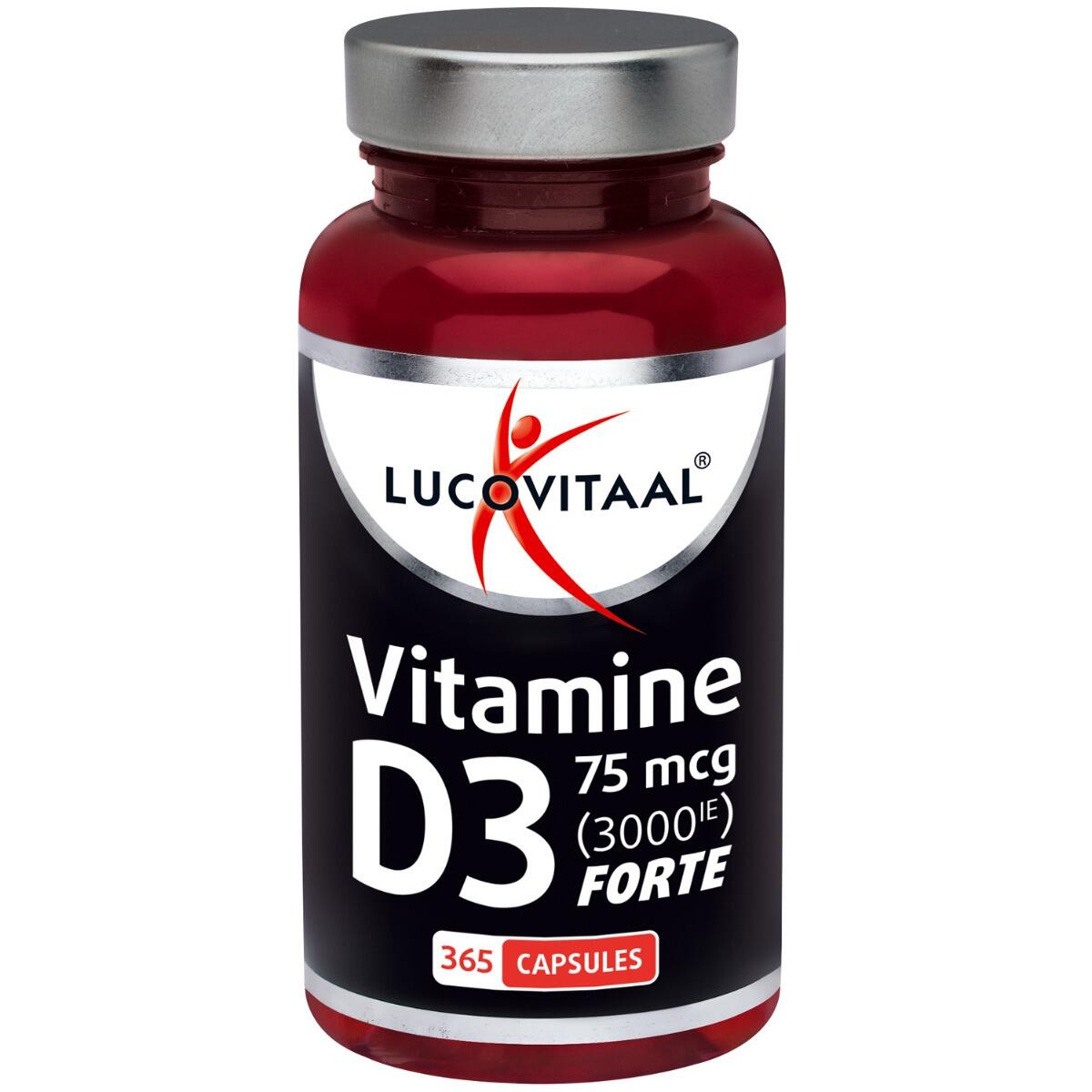 Lucovitaal Vitamine D3 75 mcg 365 capsules 4/5