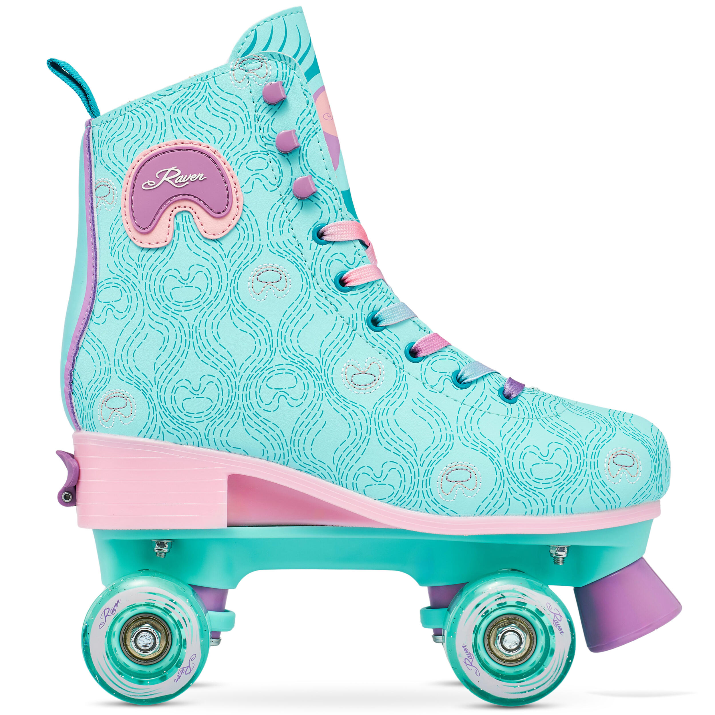 Verstelbare rolschaatsen Pavoni Mint/Roze 2/6
