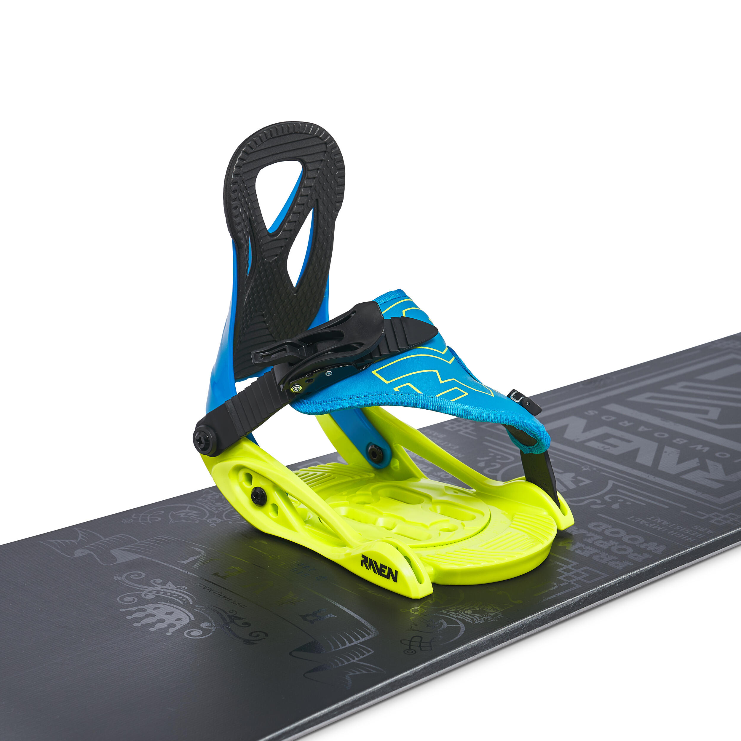 Snowboard Bindingen s160 Junior Blauw/Lime 3/6
