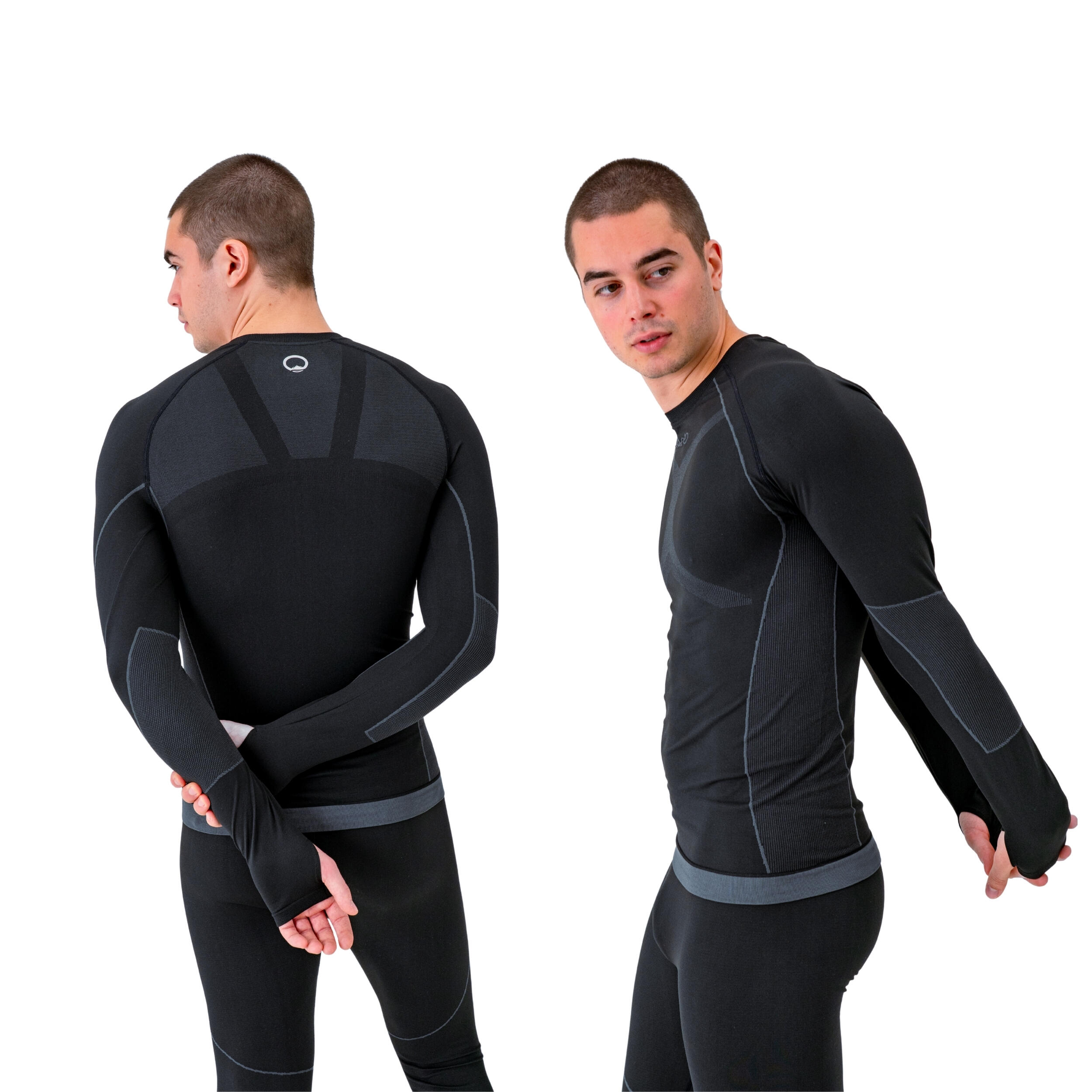 Set intimo termico uomo - Seamless: Maglia + Pantalone | Nero 4/7