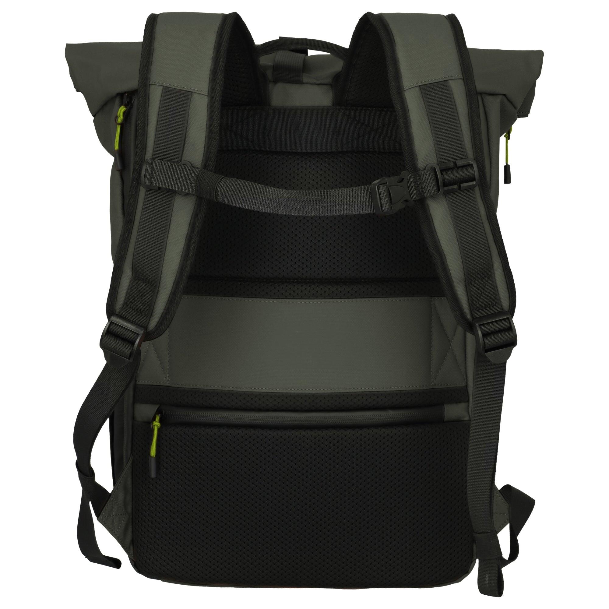 BRIIZE Backpack M Roll-up, Khaki 3/7