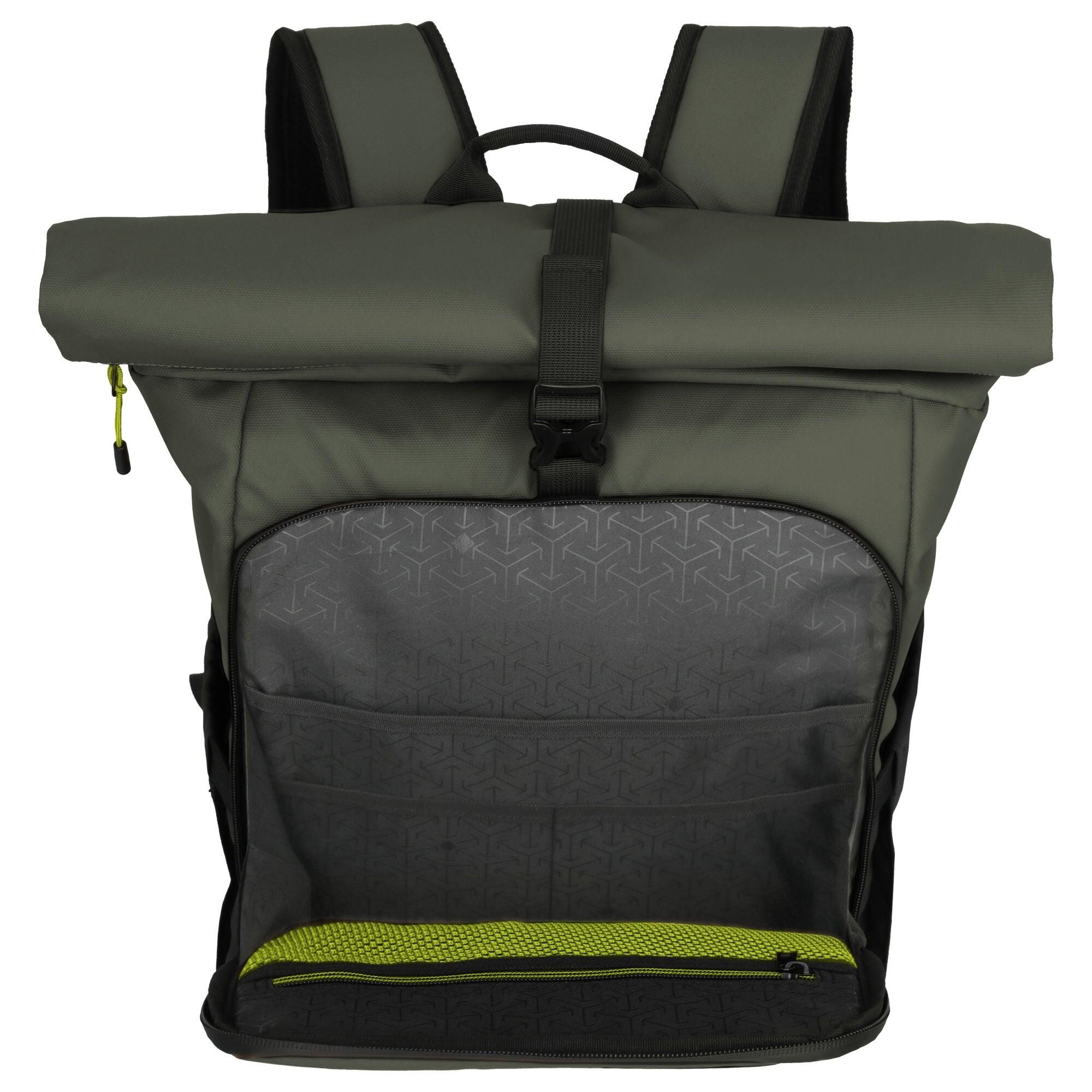 BRIIZE Backpack M Roll-up, Khaki 5/7