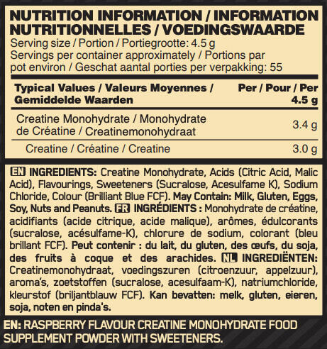 Optimum Nutrition Micronised Creatine Powder 3/3