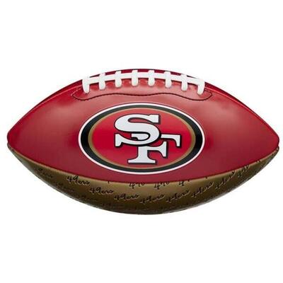 Wilson f1523xb nfl city pride peewee team 49ers