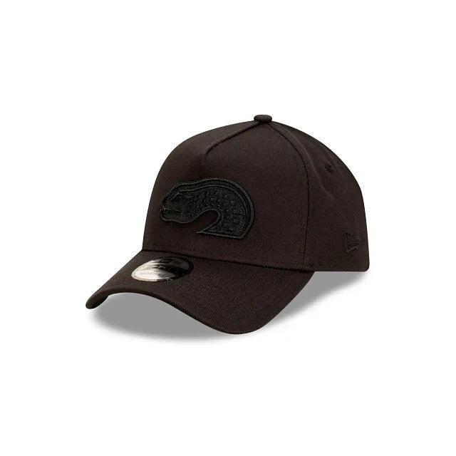 NRL Black on Black Cap - Paramatta Eels - Adult - Unisex - 9FORTY - Hat