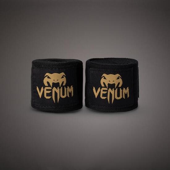 Boxbandagen Venum – Schwarz / Gold – 4,50 m