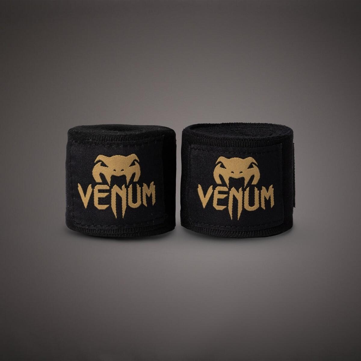 VENUM Boxerské bandáže značky VENUM KONTACT - 4,5 m - černo/zlaté