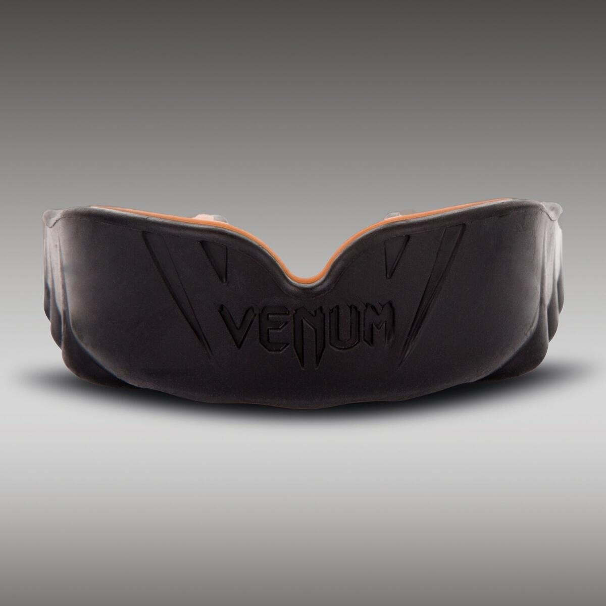 Protetor bucal Venum Challenger preto/laranja 5/6
