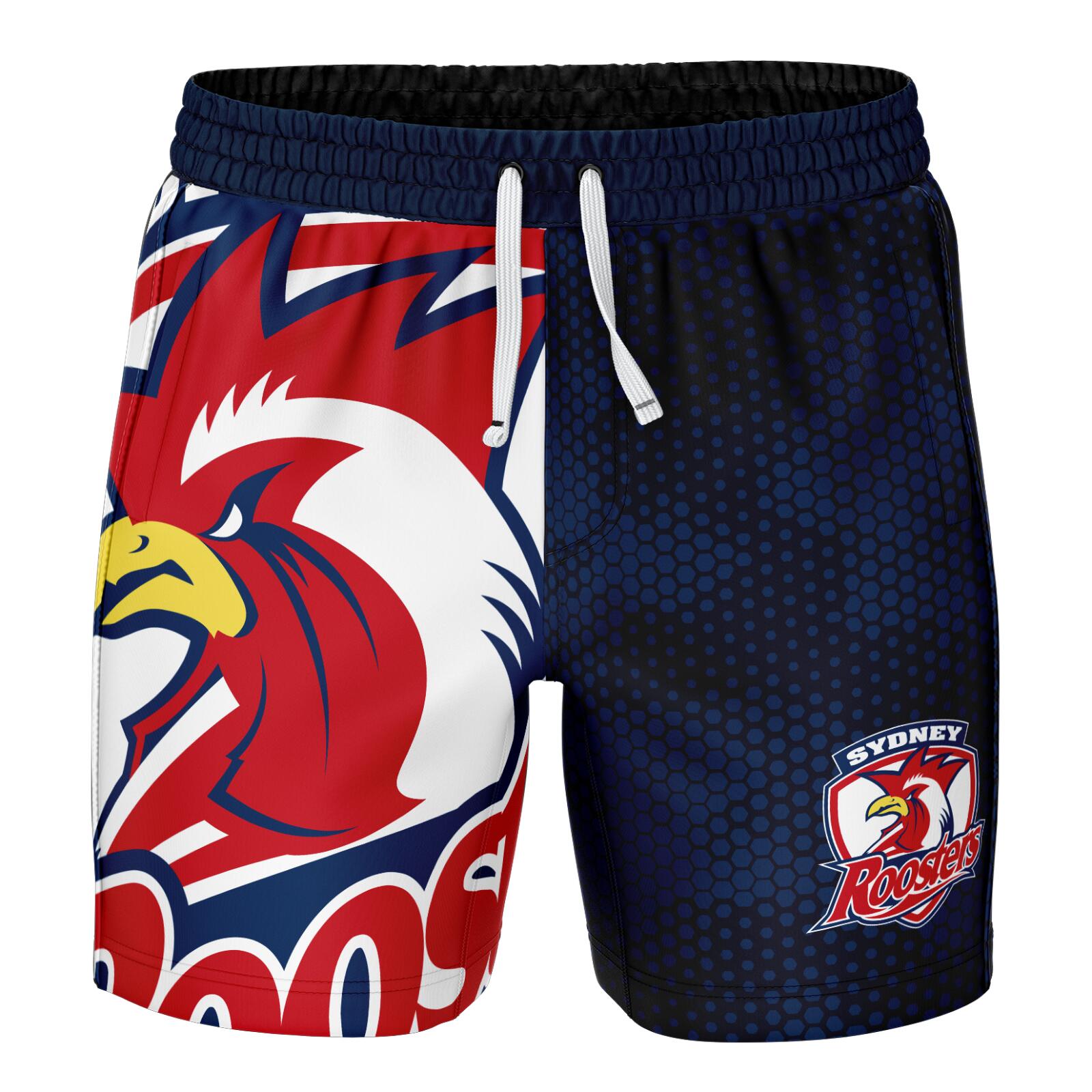 NRL 'Big Shot' Volley Shorts - Sydney Roosters - Swim - Adult