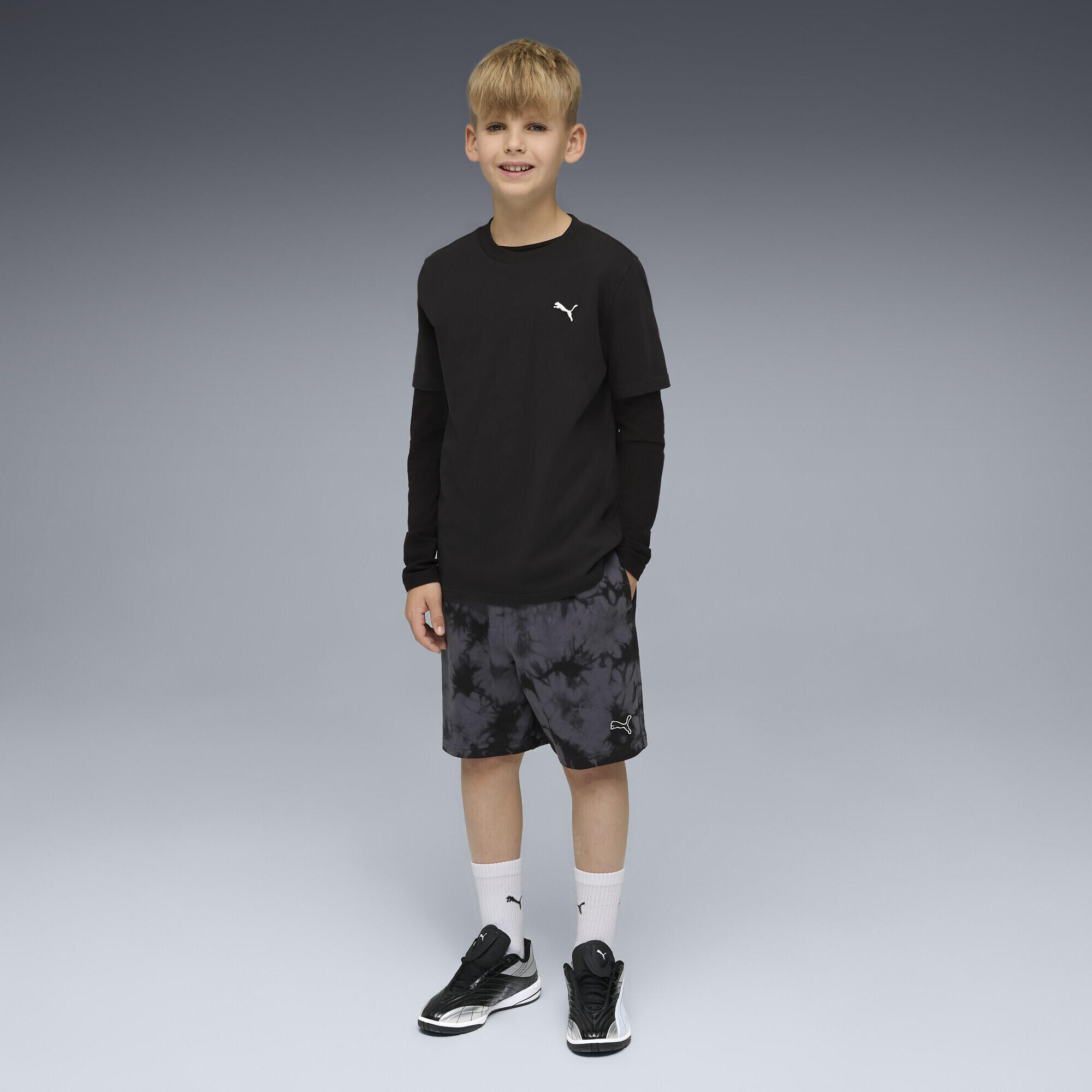 Calções infantil relaxado tie-dye Essentials PUMA 4/6