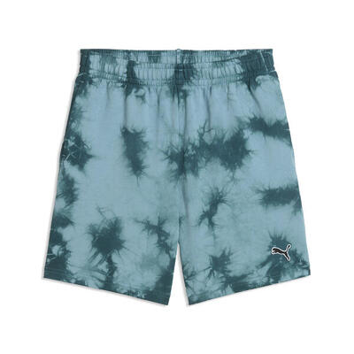 Essentials relaxte tie-dye short voor jongeren puma