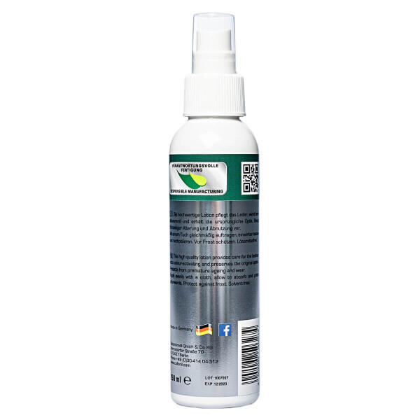 Soluție îngrijire piele pentru interior auto Collonil Leather Lotion