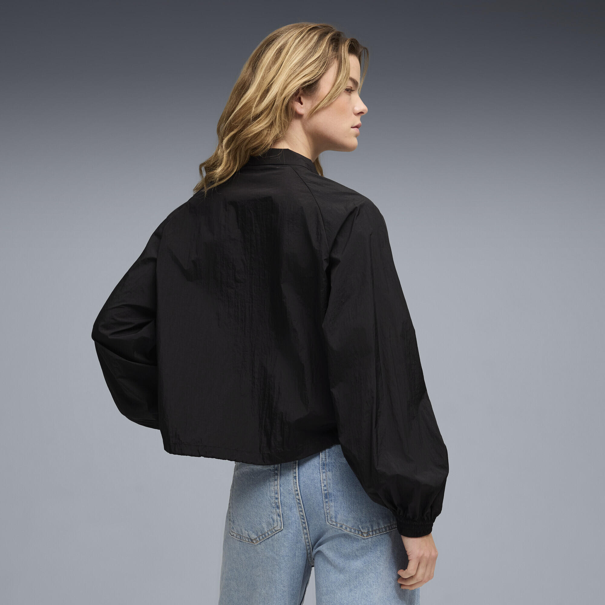 HER relaxed geweven jack met volledige rits voor dames PUMA 3/5