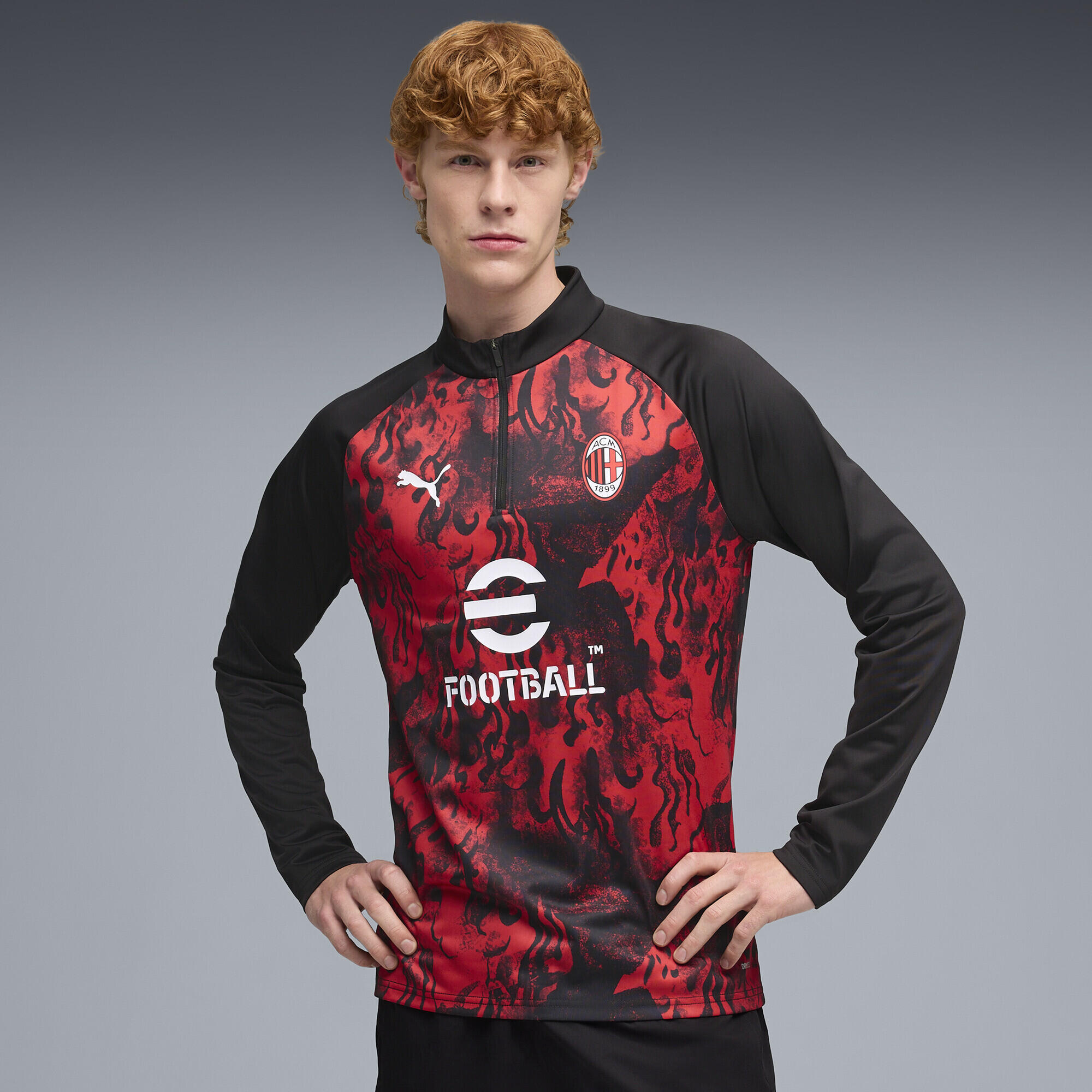 Haut d’échauffement 1/4 zip AC Milan Homme PUMA 2/5