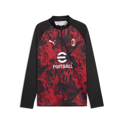 Maglia da riscaldamento con zip AC Milan da uomo PUMA