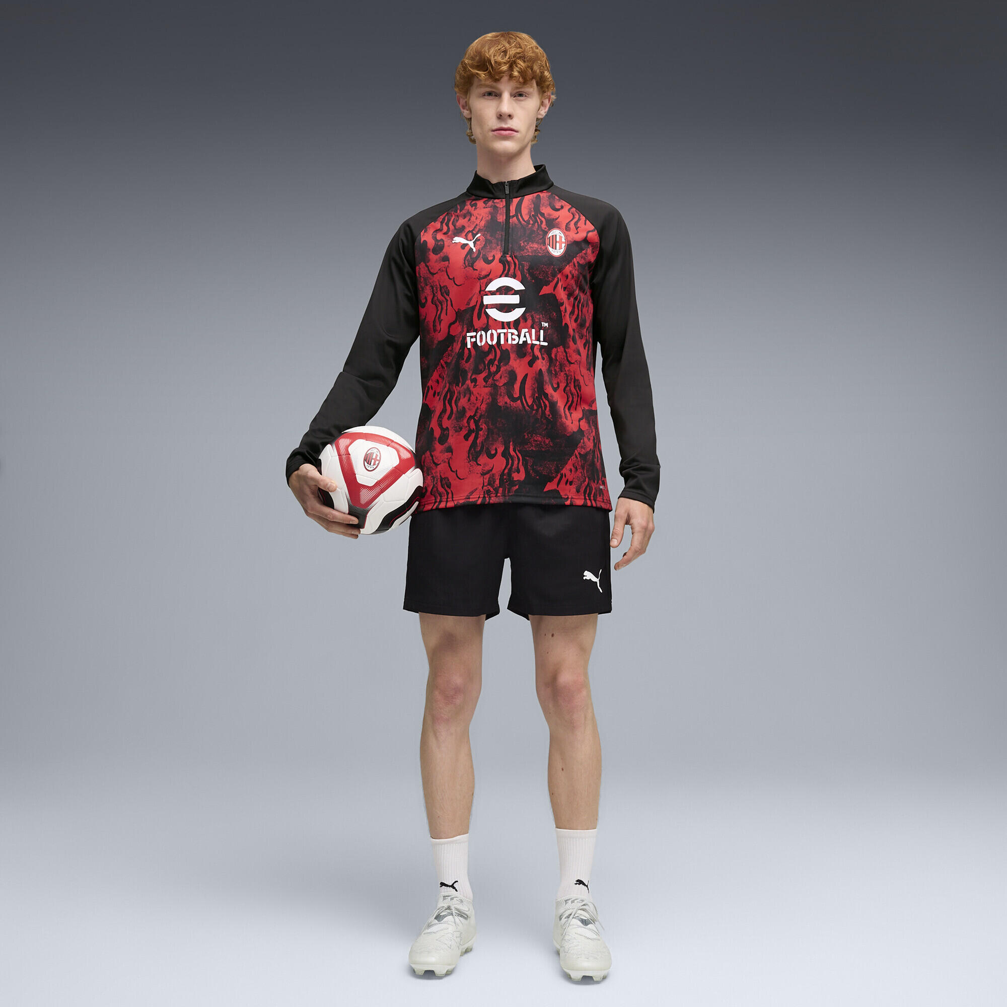 Haut d’échauffement 1/4 zip AC Milan Homme PUMA 4/5