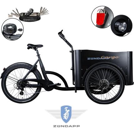 Rower Elektryczny Miejski Transportowy Zündapp Cargo Koła 24" i 26