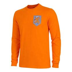 Maillot de football rétro - Homme - Pays-Bas 1966 - Manches Longues - Orange