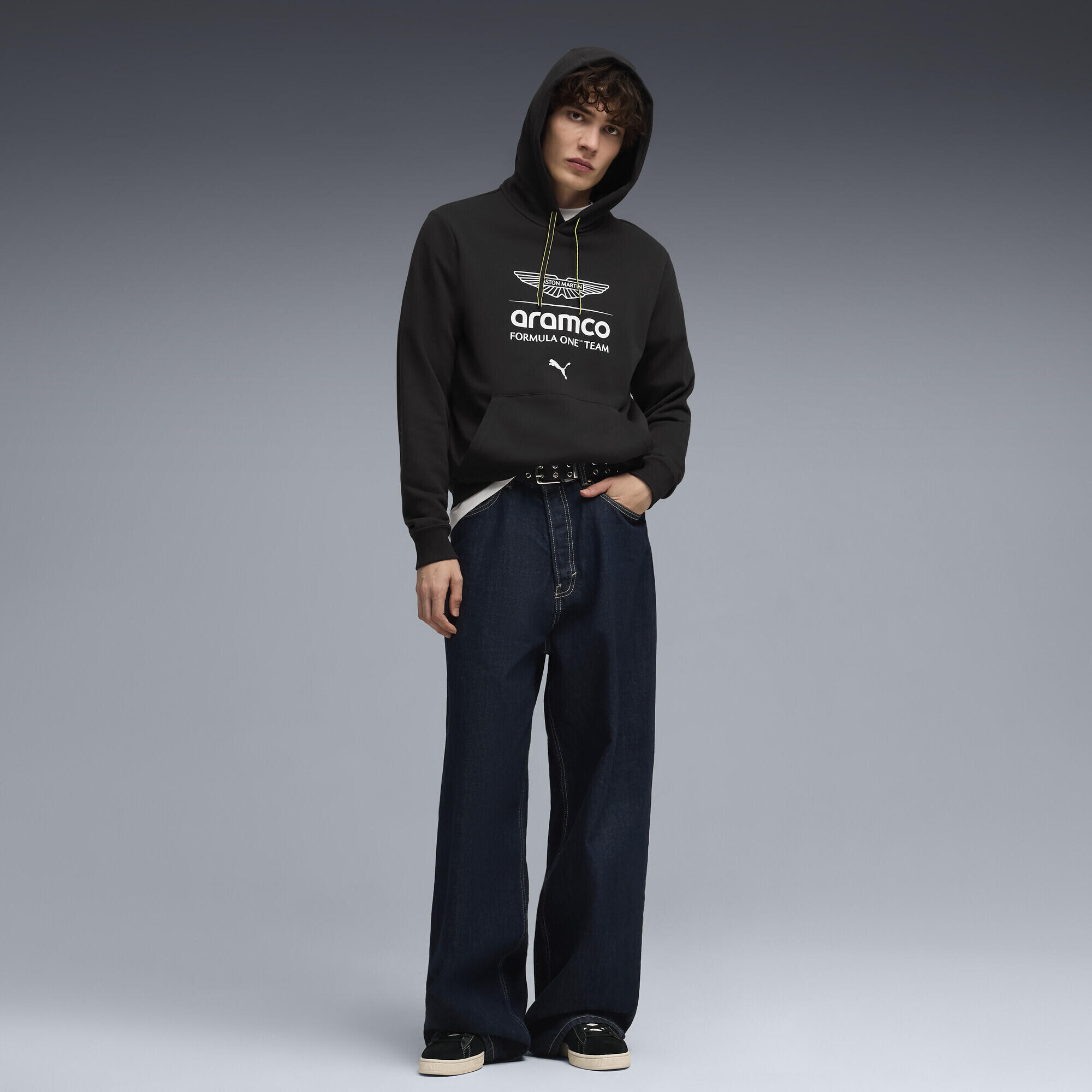 Felpa con cappuccio PUMA x ASTON MARTIN ARAMCO F1® TEAM Essentials da uomo PUMA 4/5