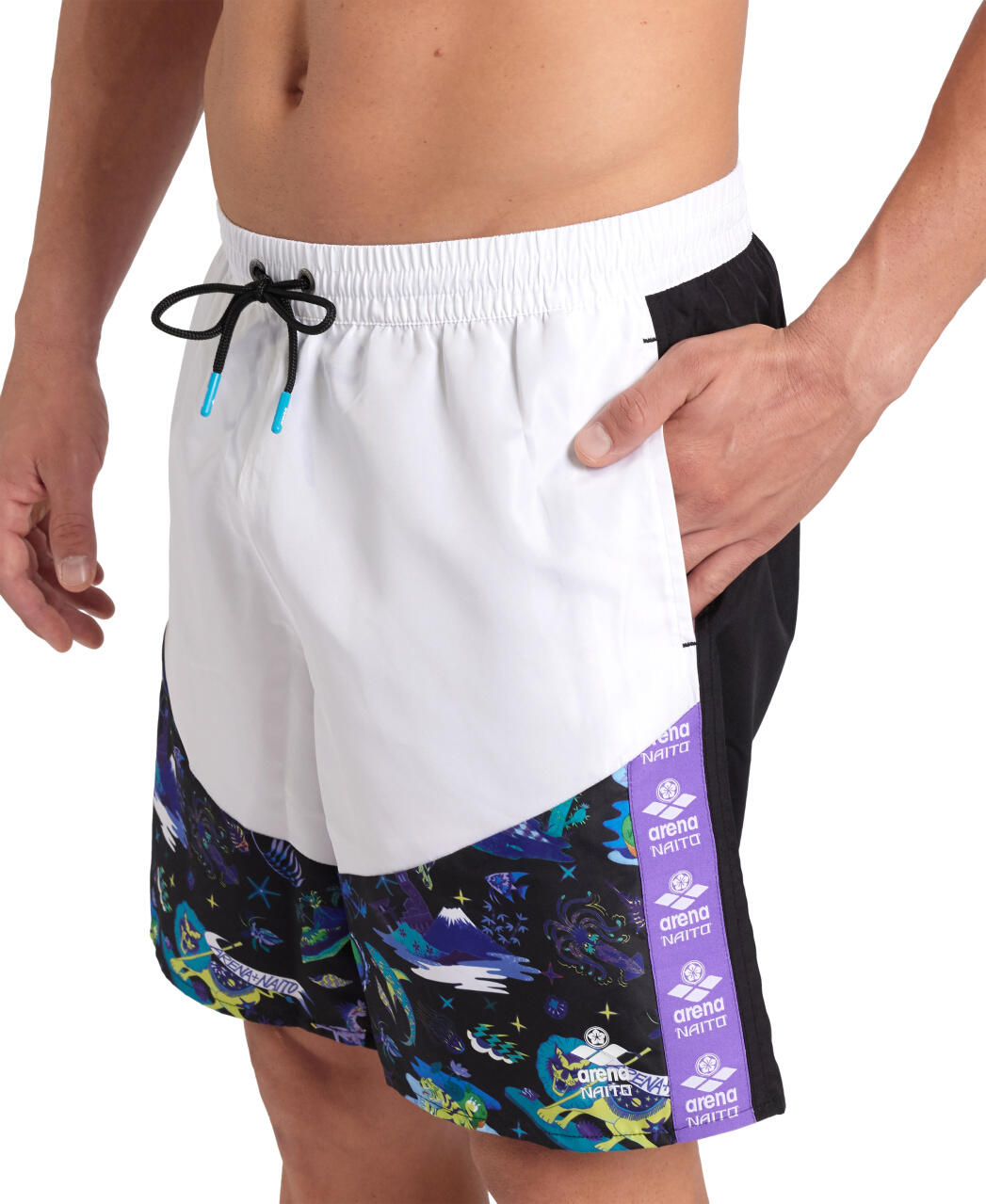 Spodenki sportowe bermudy unisex Arena Bermuda Fun Planet 4/6