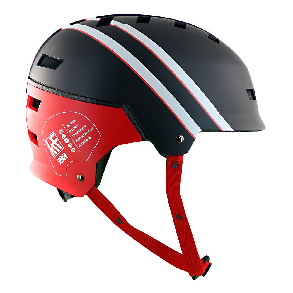 Casco KRF Broken Rosso/Nero 3/5