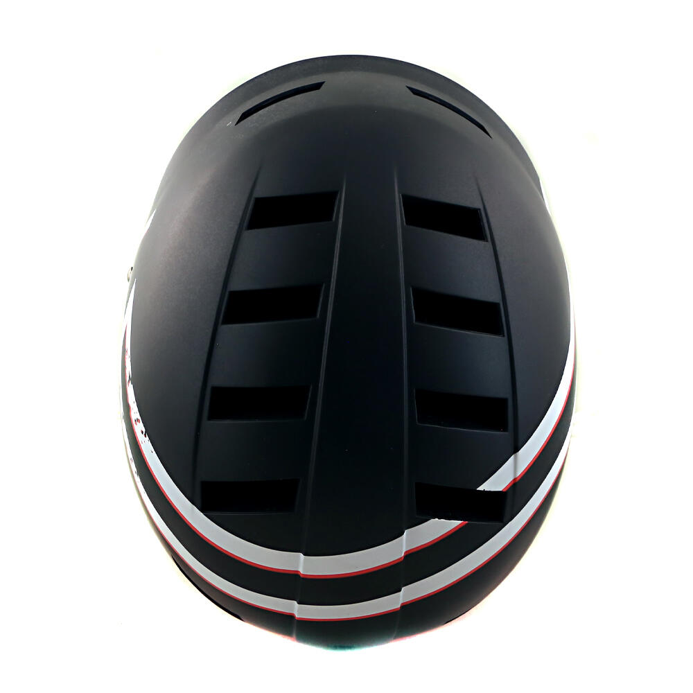 Casco KRF Broken Rosso/Nero 4/5