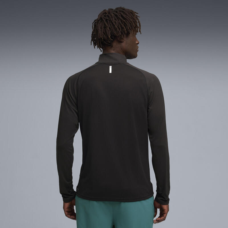 Pánské fitness tričko krátký zip Pwrtrain PUMA