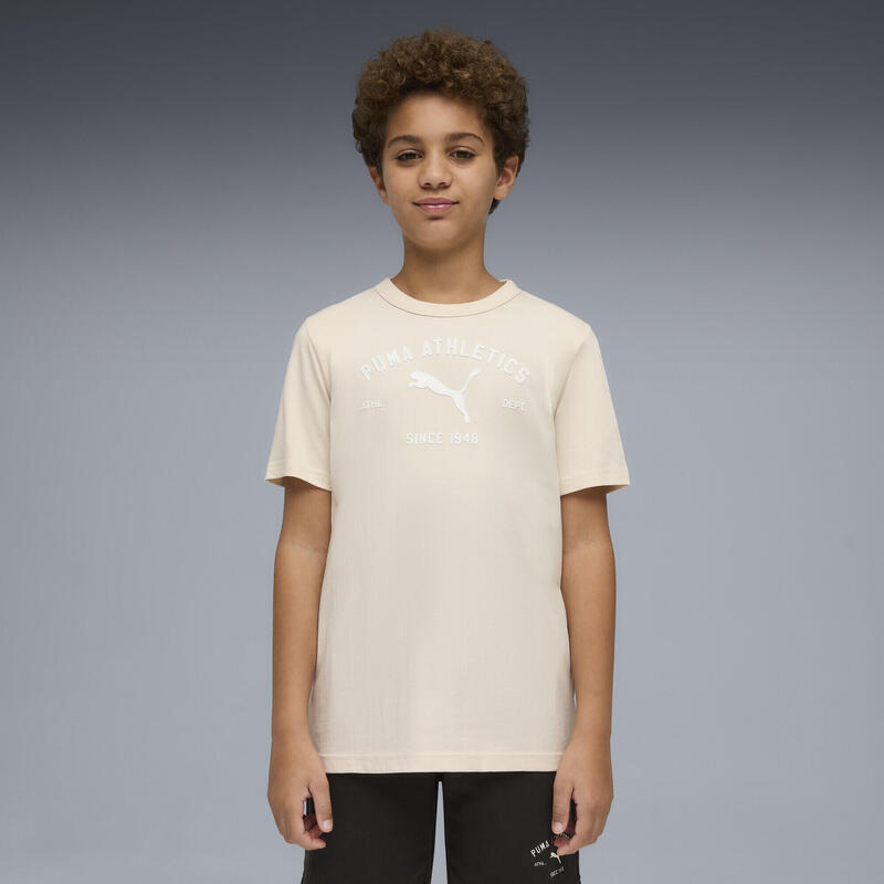 Tricou copii grafică imprimată Class, negru PUMA