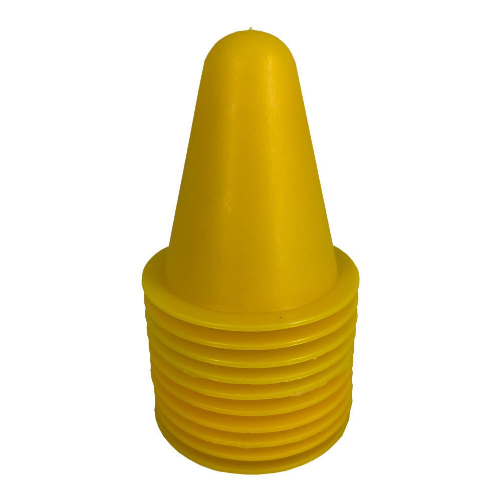 KRF CONOS 8 CMS JUEGO 10 UDS AMARILLO 3/4