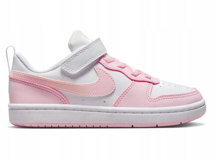BUTY dziecięce NIKE COURT BOROUGH DV5457-105 zapinane na rzep wygodne 33,5