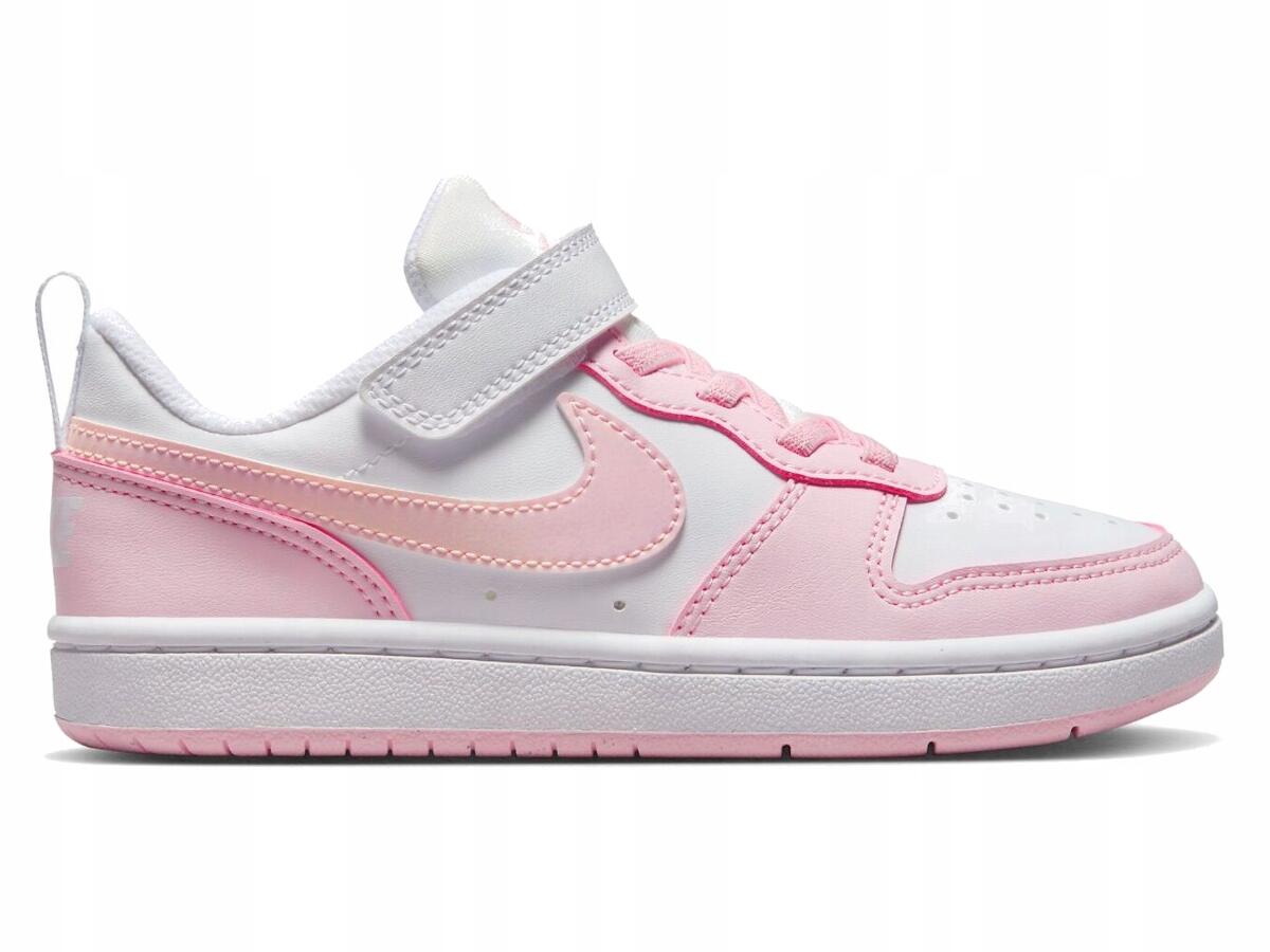 BUTY dziecięce NIKE COURT BOROUGH DV5457-105 zapinane na rzep wygodne 33,5 3/7