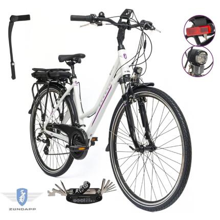 Rower Elektryczny Damski Trekkingowy 28 SHIMANO Altus Aluminium 250 W 2025