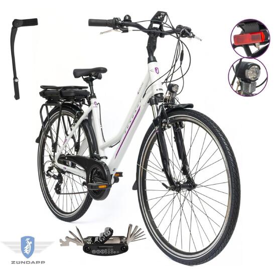 Rower Elektryczny Damski Trekkingowy 28 SHIMANO Altus Aluminium 250 W 2025