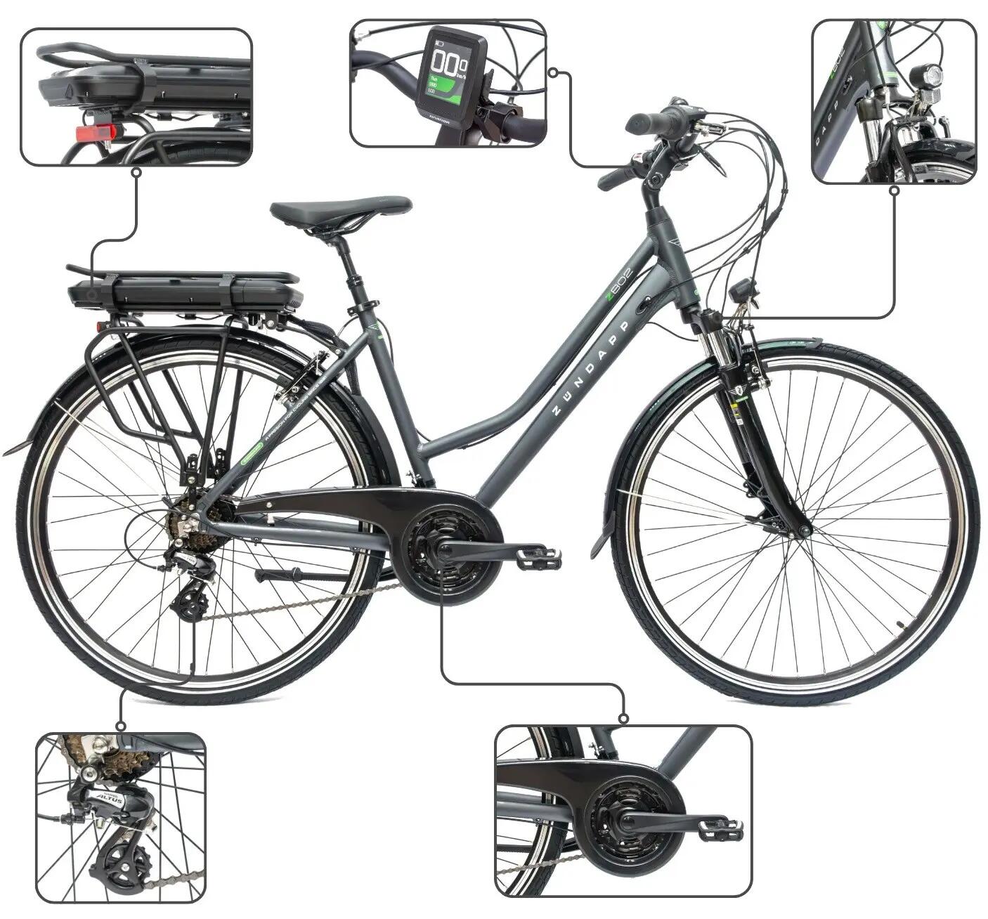 Rower Elektryczny Trekkingowy Zündapp Z802 Koła 28" 3/5