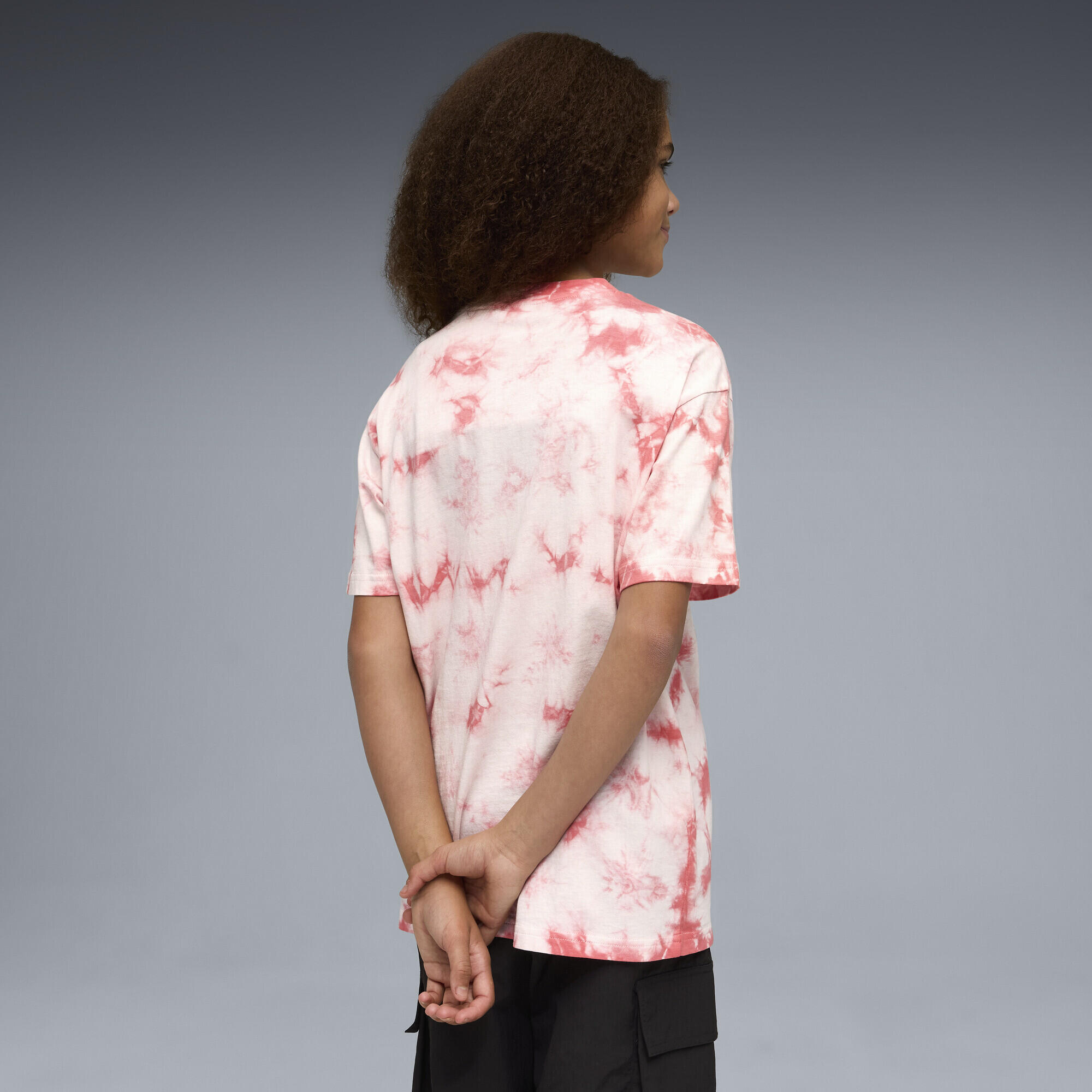 Essentials Relaxed Tie-Dye Tee Youth PUMA 3/5