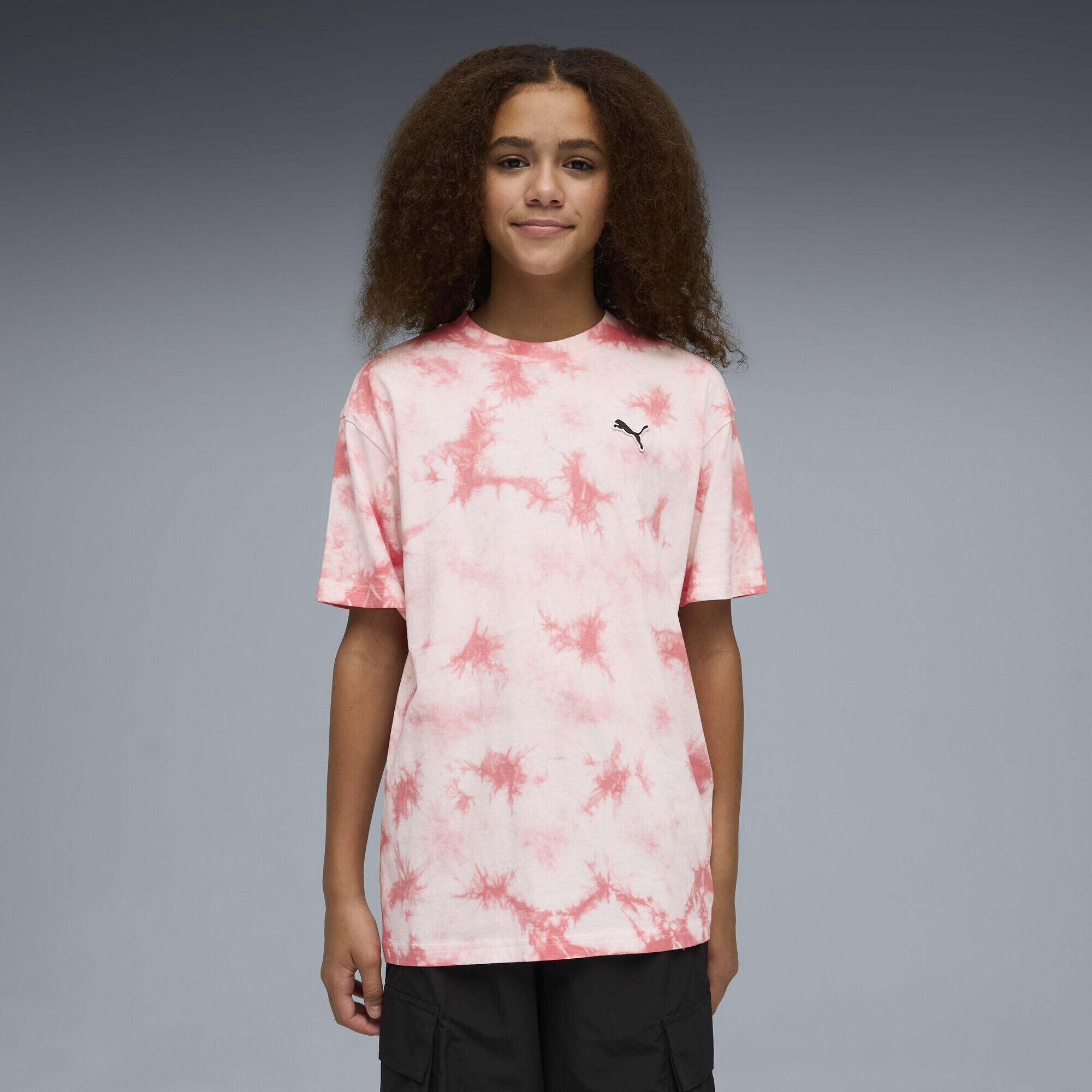 Essentials Relaxed Tie-Dye Tee Youth PUMA 2/5