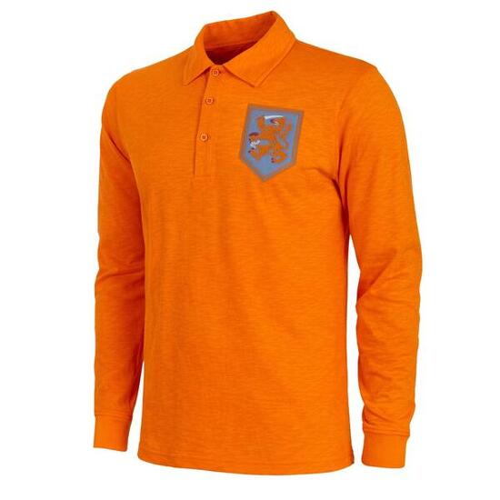 Camiseta de Fútbol - Hombre - Holanda 1959 - Retro - Manga Larga - Naranja