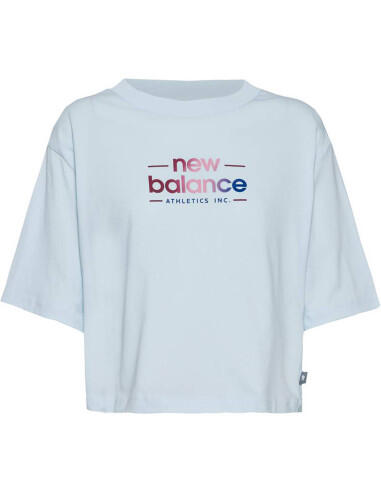 T-shirt met korte mouwen New balance model WT53536 voor vrouwen 3/5