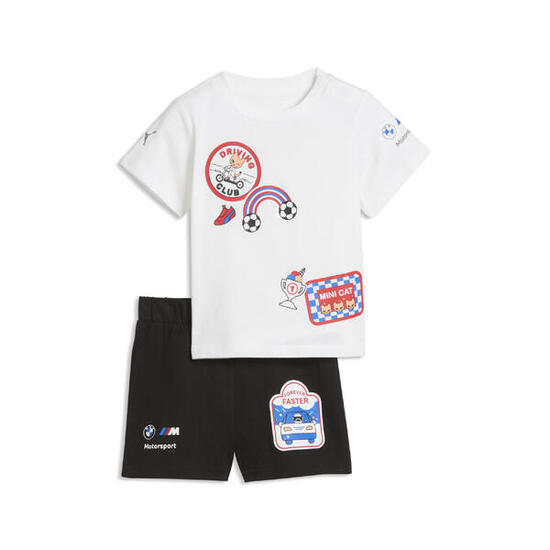BMW M MOTORSPORT Essentials T-Shirt und Shorts im Set Kinder PUMA