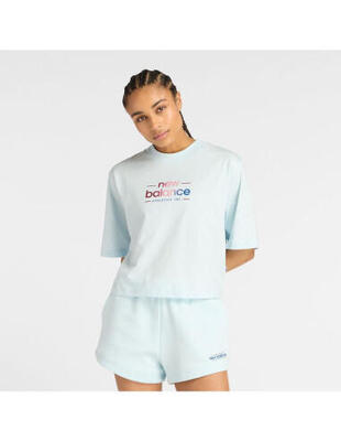 T-shirt met korte mouwen new balance model wt53536 voor vrouwen