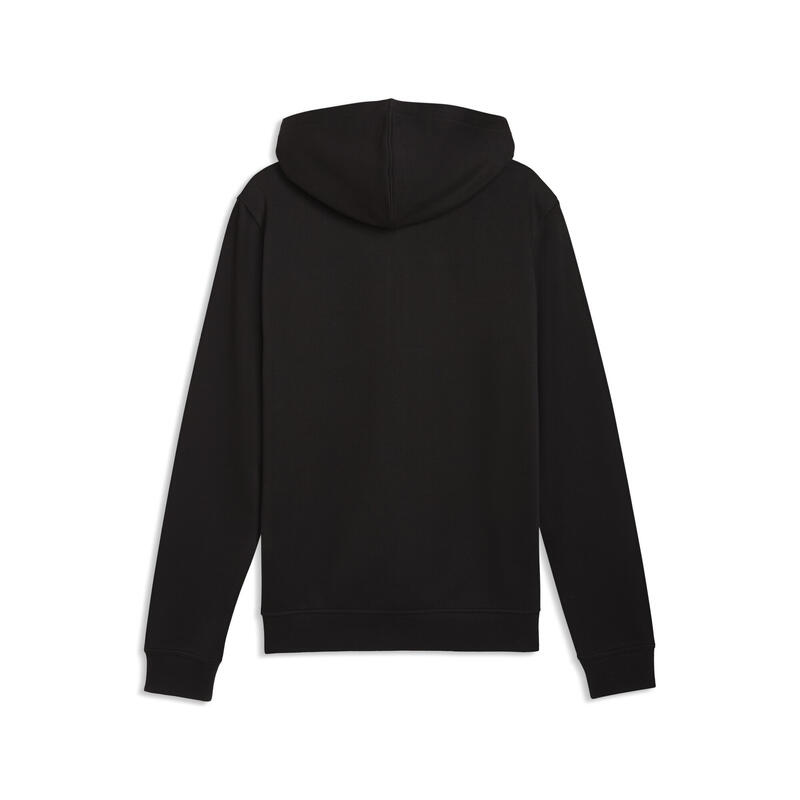 Geacă alergare bărbați fleece, fermoar, negru PUMA