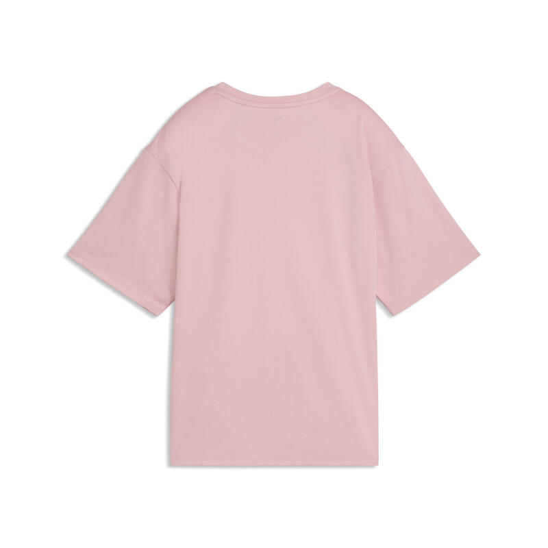 Tricou cu mânecă scurtă femei croi lejer Essentials Relaxed, negru PUMA