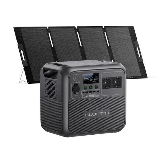 AC180 Solargenerator mit PV200, 1152Wh LiFePO4 für Camping und Stromausfall