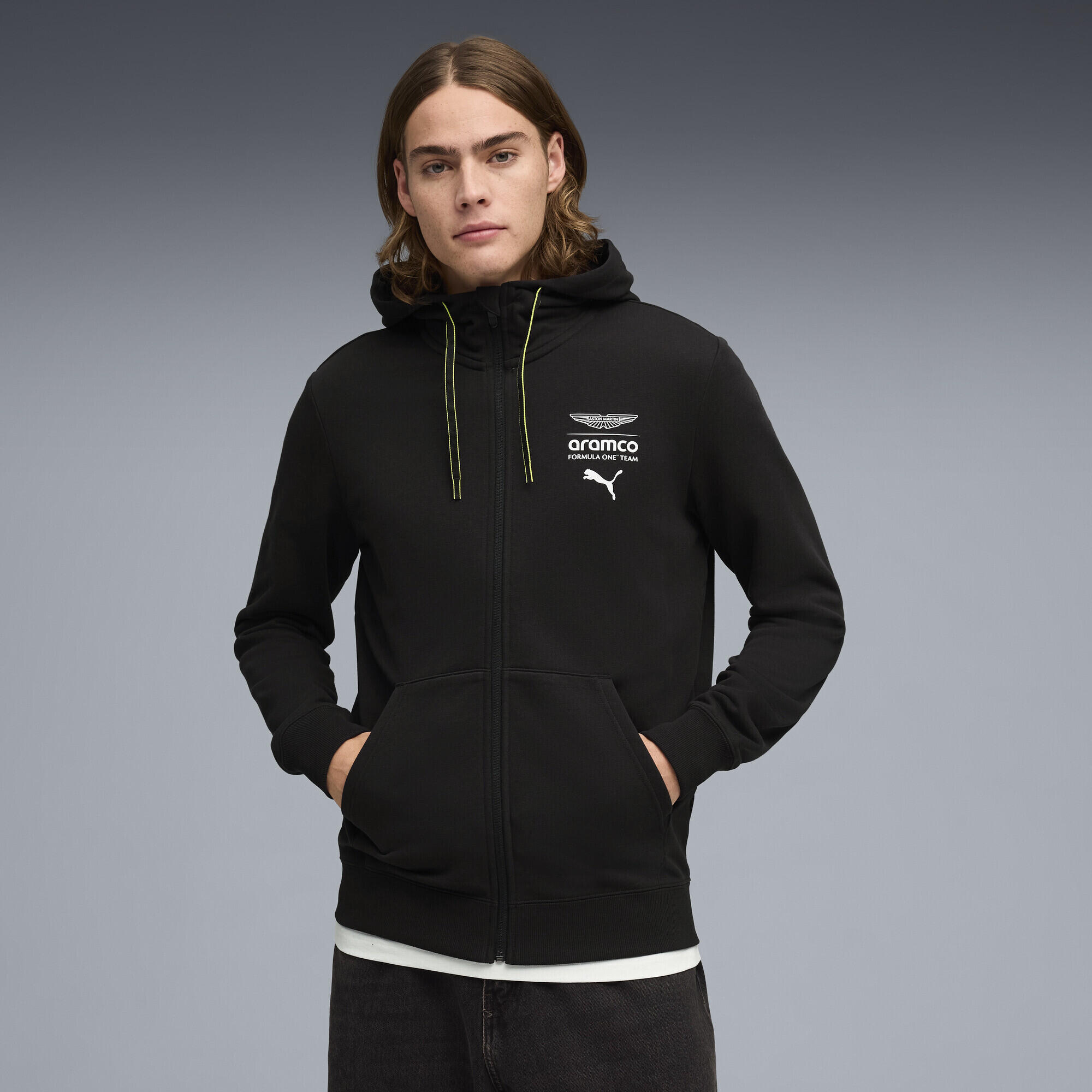 Felpa con cappuccio PUMA x ASTON MARTIN ARAMCO F1® TEAM Essentials da uomo PUMA 2/5