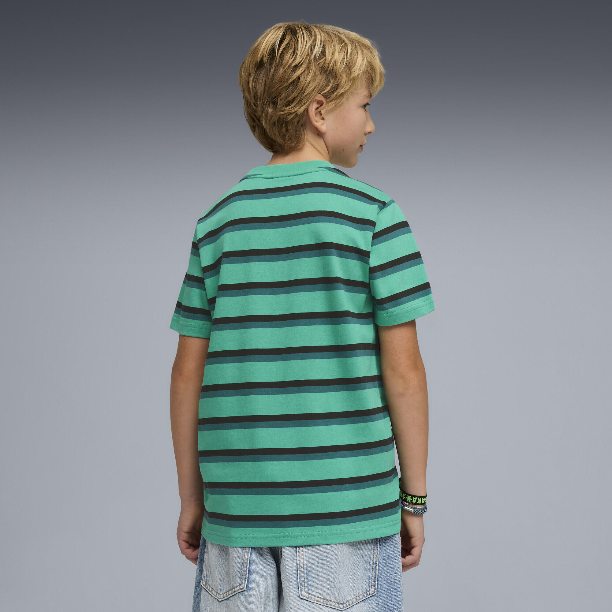 T-shirt a righe Essentials per ragazzi PUMA 5/6