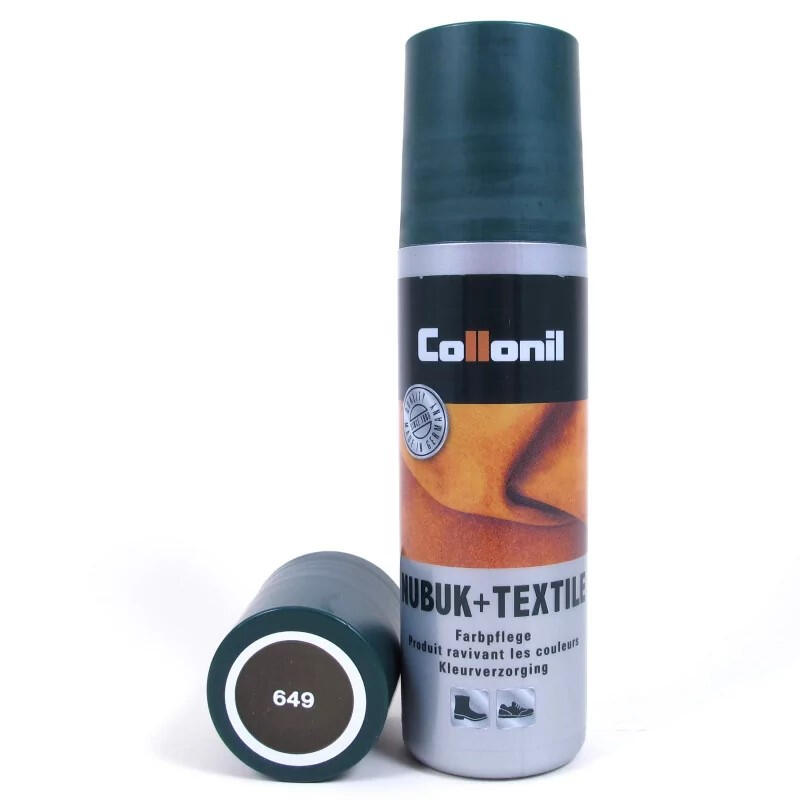 Solutie pentru piele intoarsa Collonil Nubuk + Textile, 100 ml 649-oliv-loden