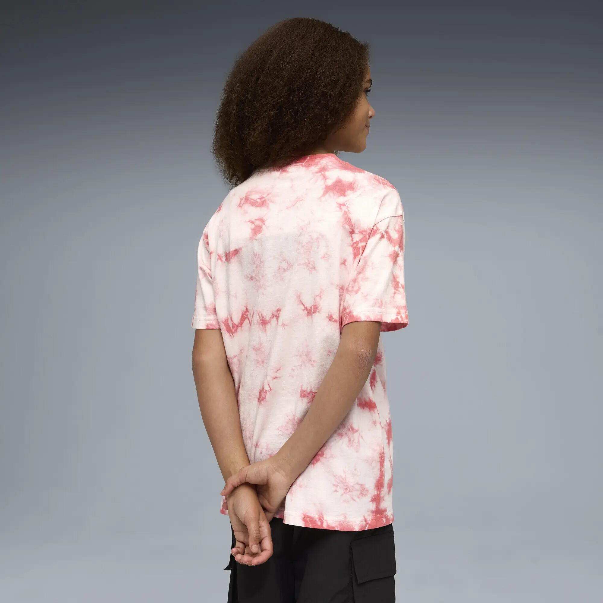 Młodzieżowa luźna koszulka Essentials z efektem tie-dye PUMA 3/5