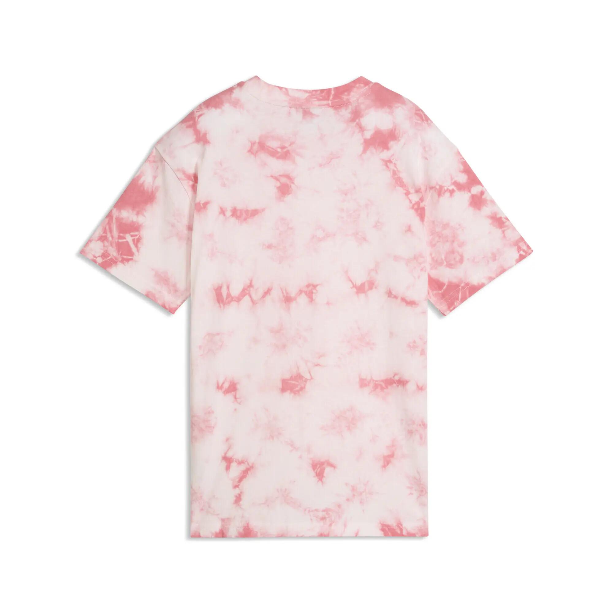 Młodzieżowa luźna koszulka Essentials z efektem tie-dye PUMA 5/5