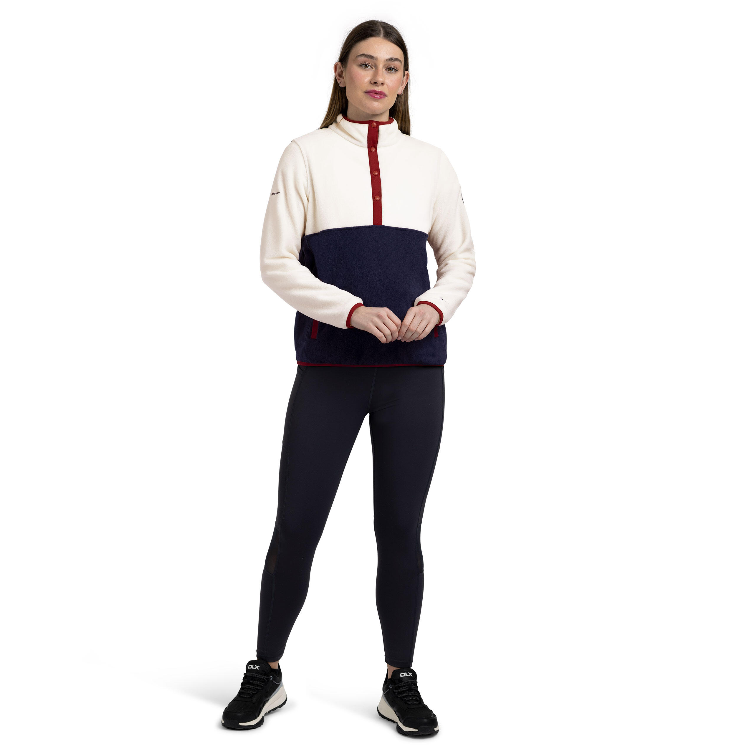 Womens Anti Pilling Contrast Panels Microfleece - Garzoni 3/5